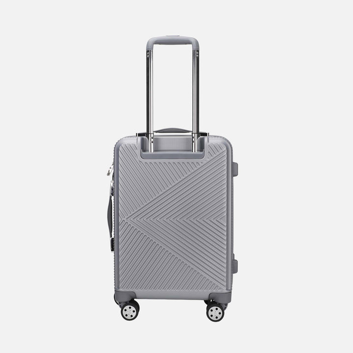 Silver MKF Collection By Mia K Felicity Carry On Roller And Cosmetic Case Set