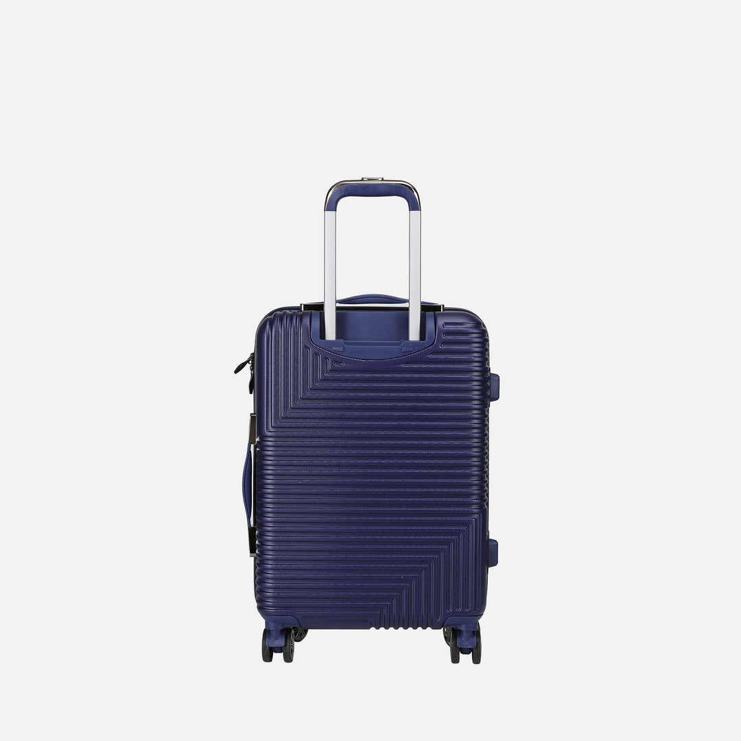 Navy MKF Collection By Mia K Mykonos Carry On Roller And Cosmetic Case Set