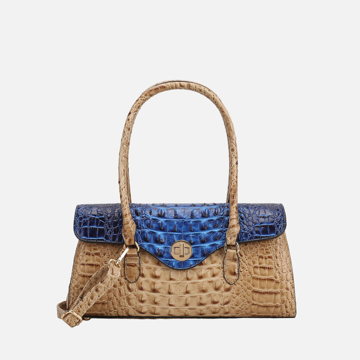 MKF Collection By Mia K Liviana Croc Embossed Shoulder Bag