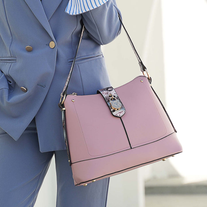 Cognac Brown MKF Collection By Mia K Ezra Shoulder Bag