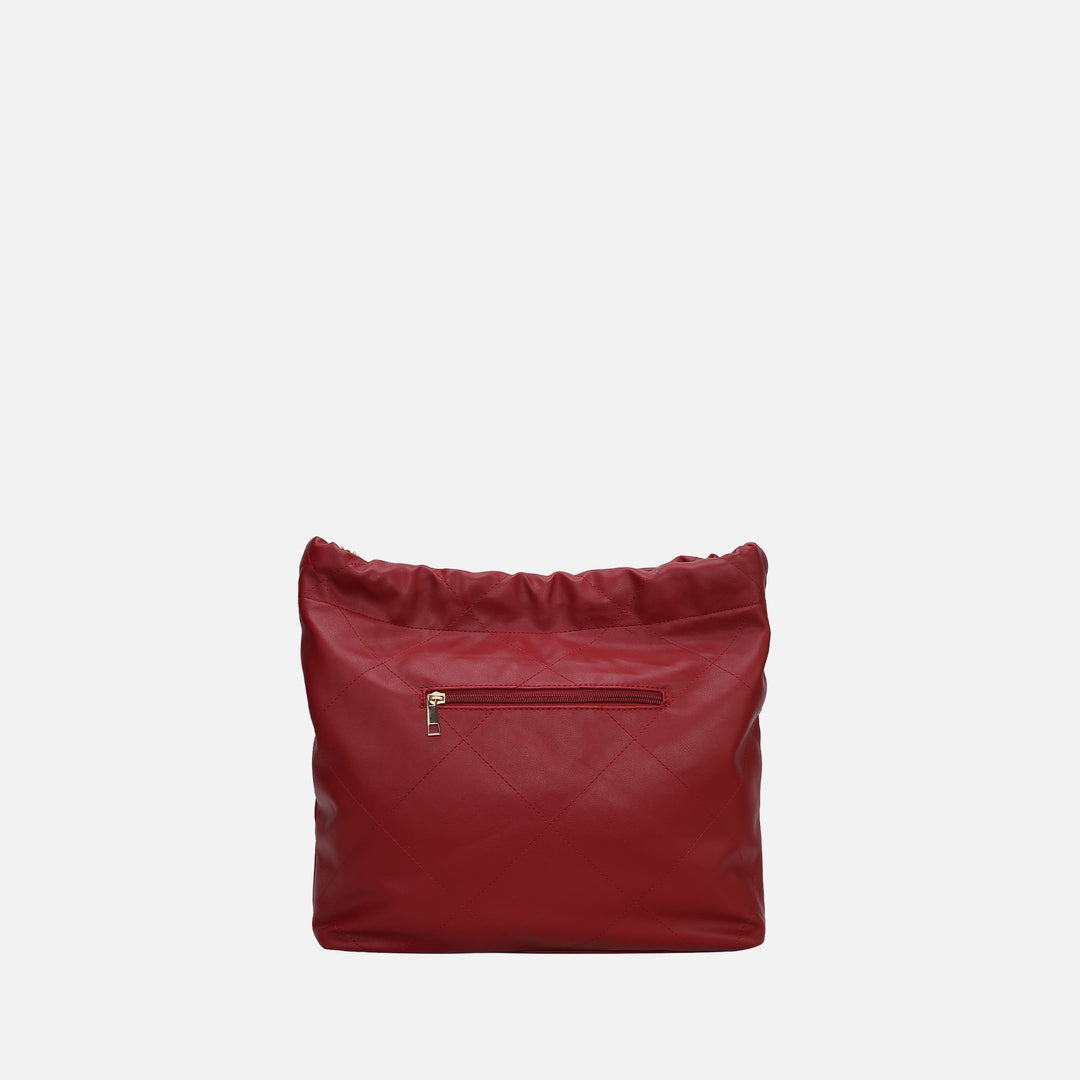 Chestnut MKF Collection By Mia K Celestine Quilted Shoulder Bag