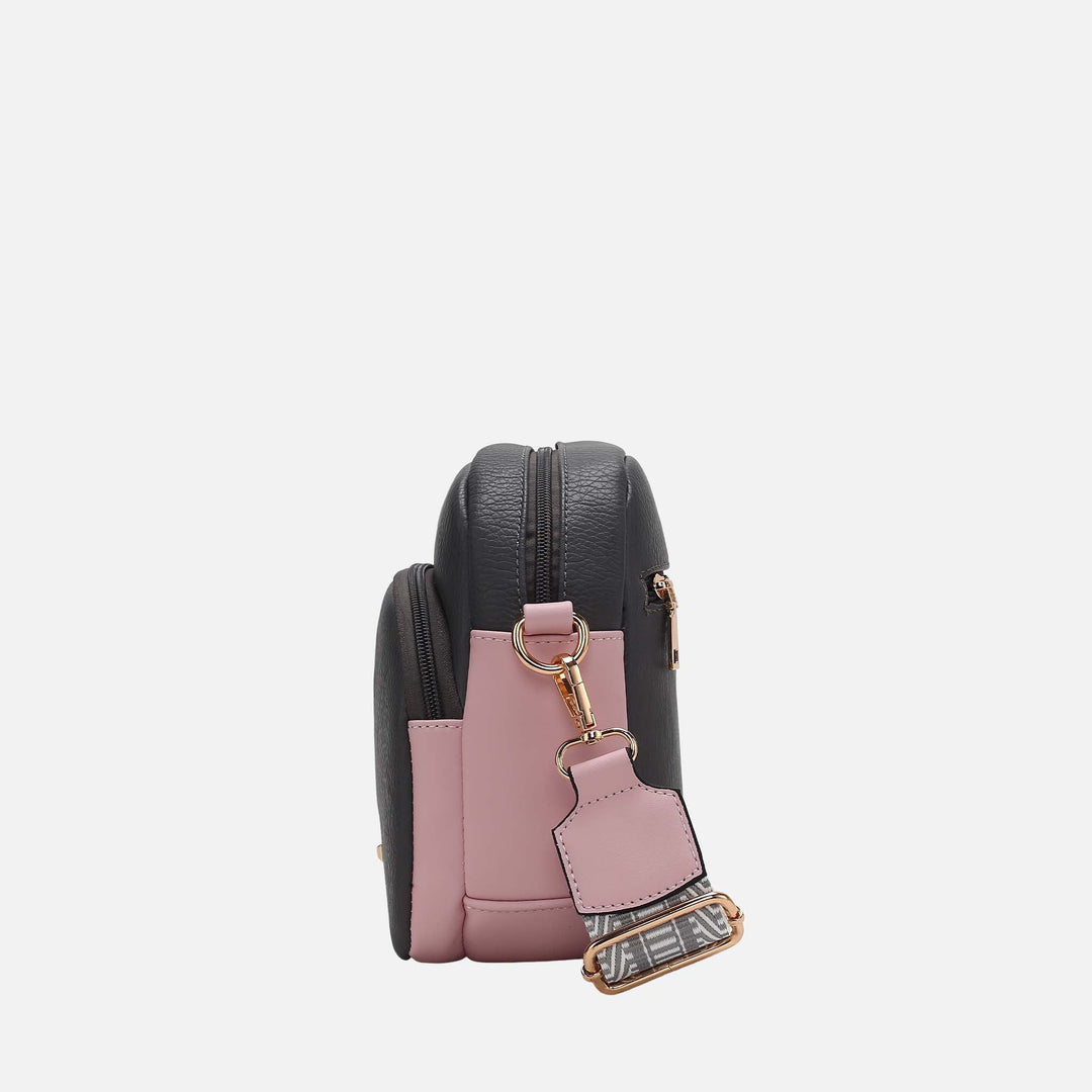 Charcoal Grey MKF Collection By Mia K Rachel Crossbody Bag