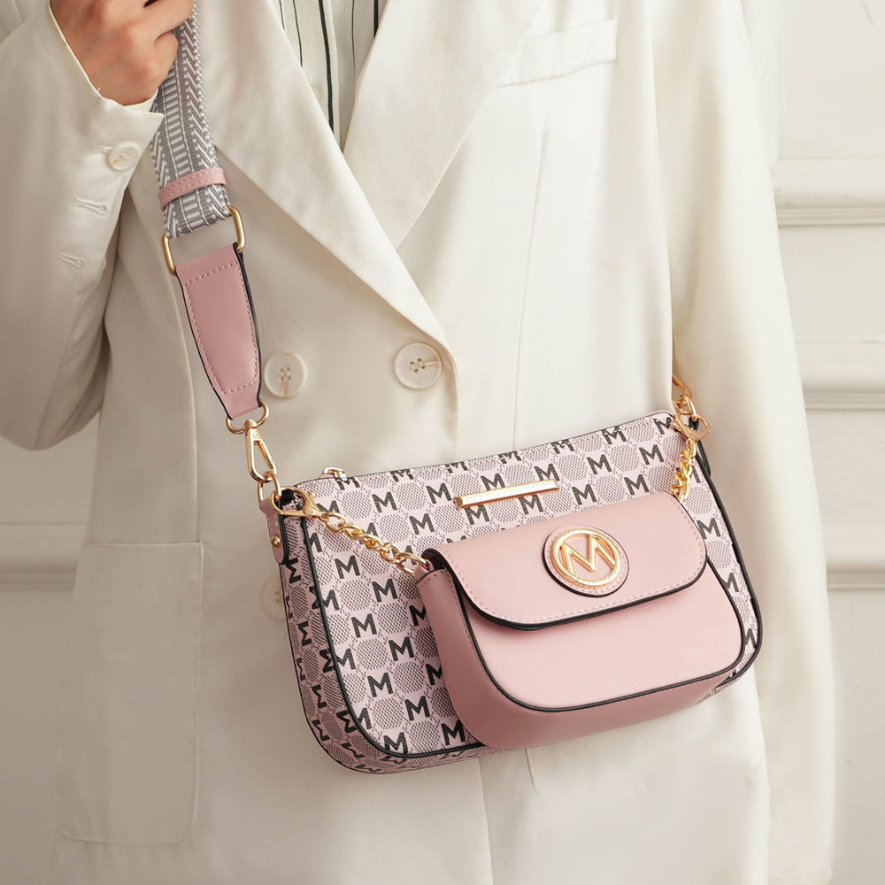 Chestnut MKF Collection By Mia K Ciri Double Bag