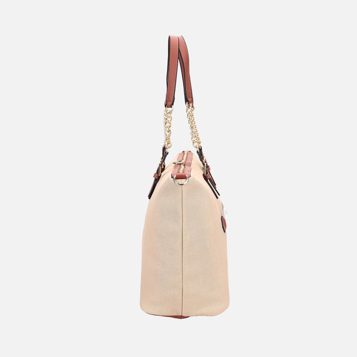 Khaki MKF Collection By Mia K Zephyra Weekender Bag