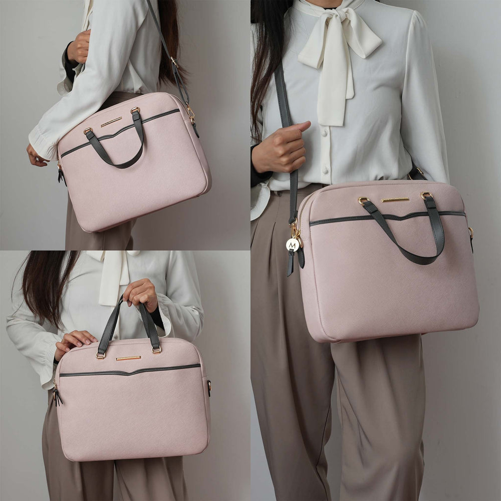 Beige MKF Collection By Mia K Rose Laptop Case