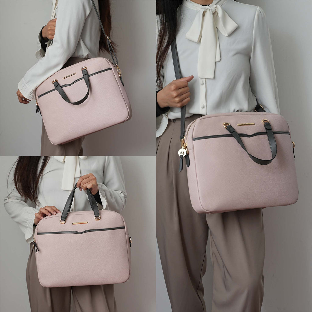 Beige MKF Collection By Mia K Rose Laptop Case