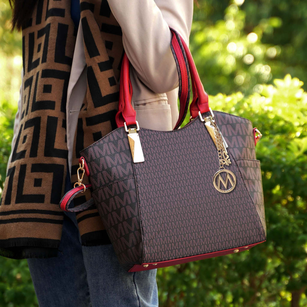 Black MKF Collection By Mia K Devorah Signature Shoulder Bag