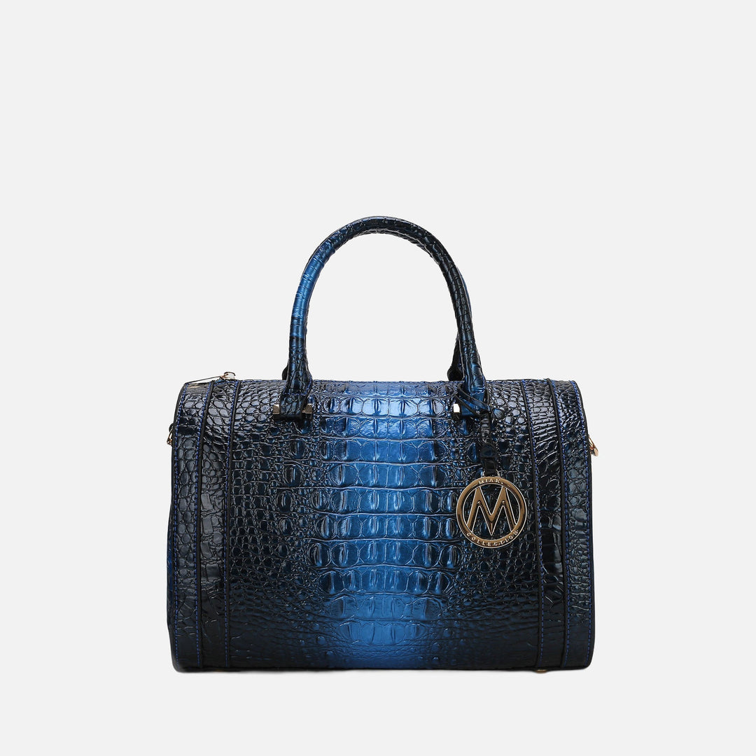MKF Collection By Mia K Usal Croc Satchel Bag