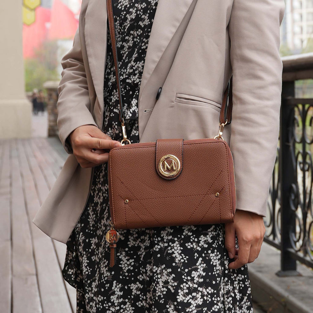 Beige MKF Collection By Mia K Sage Phone Crossbody Bag