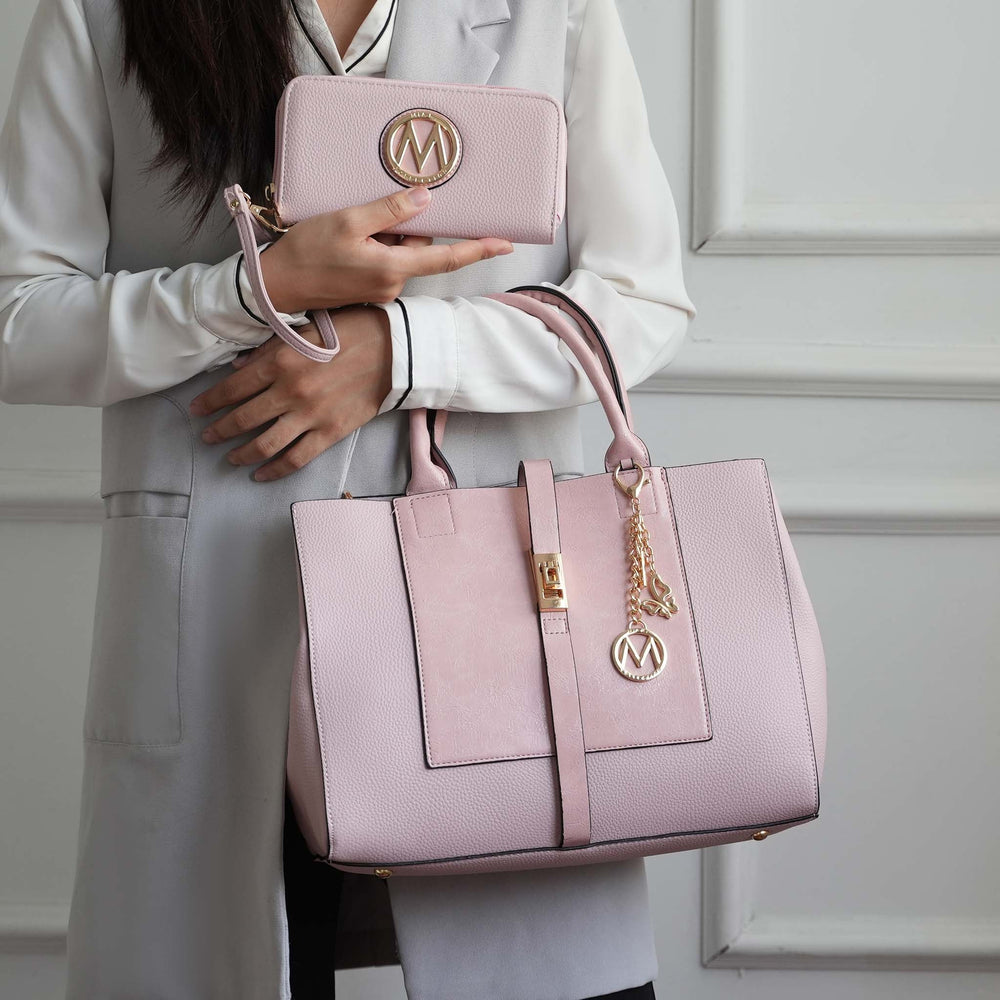 Coffee MKF Collection By Mia K Yola Shoulder Bag And Wallet Set