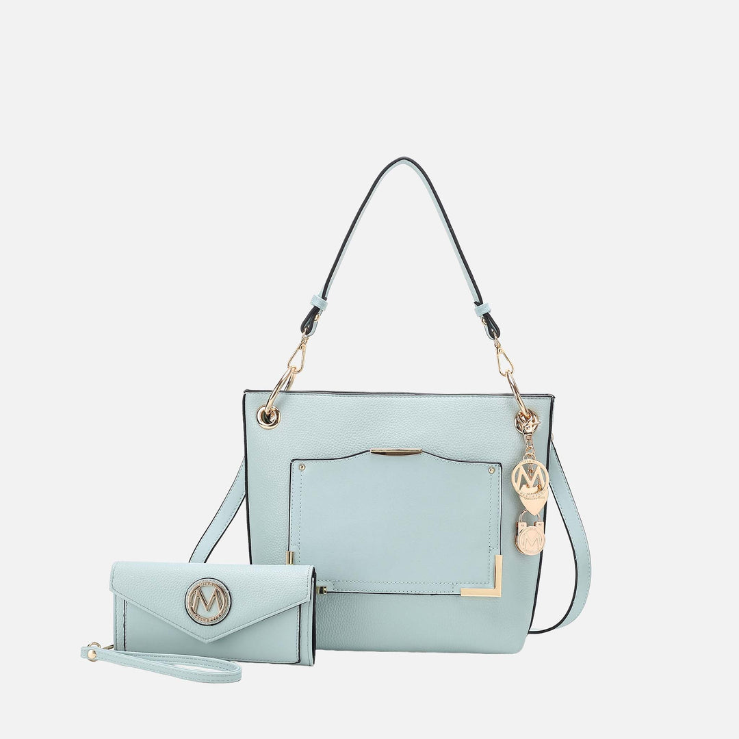 Black MKF Collection By Mia K Grace Shoulder Bag And Set