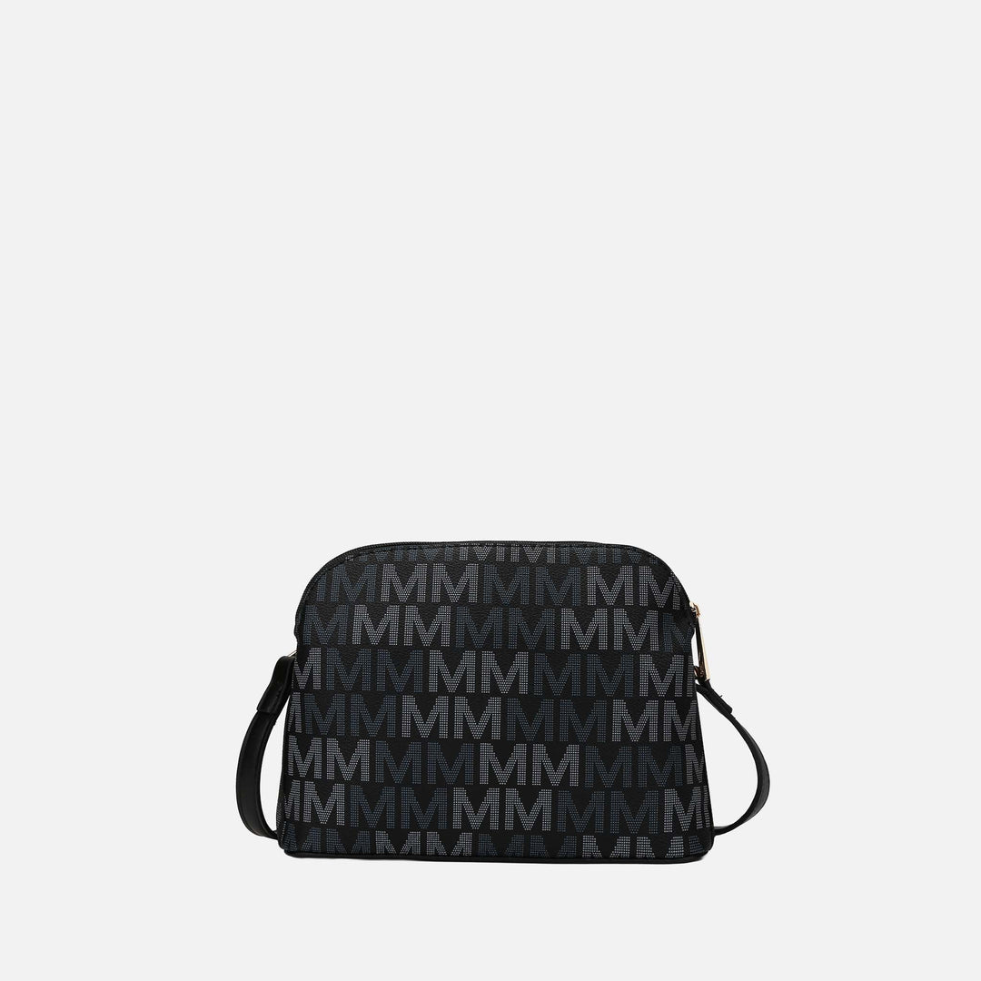 Brown MKF Collection By Mia K Niecy Signature Crossbody Bag