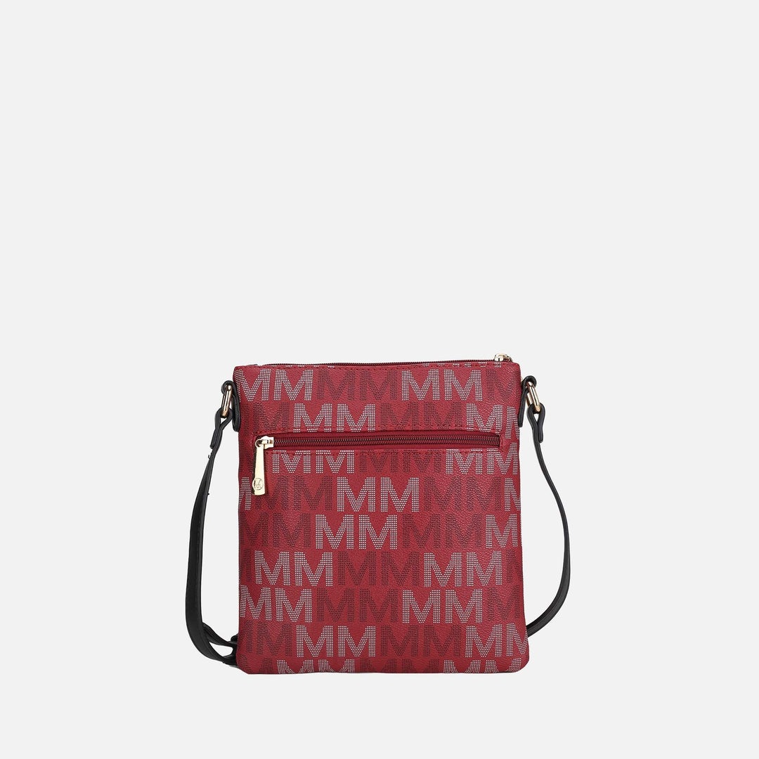 White MKF Collection By Mia K Lemuel Signature Crossbody Bag