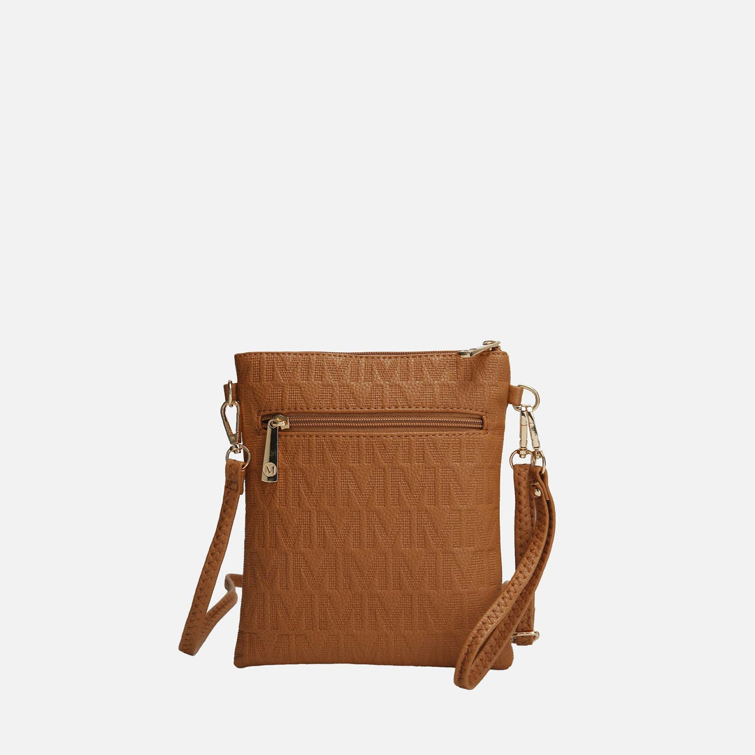 Silver MKF Collection By Mia K Andrea Signature Crossbody Bag