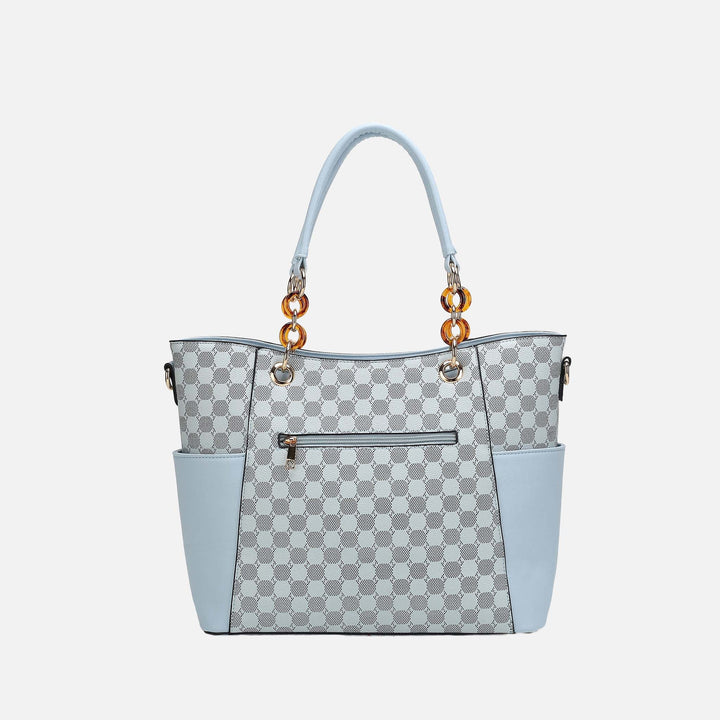 Charcoal MKF Collection By Mia K Merlina Tote Bag And Wallet Set