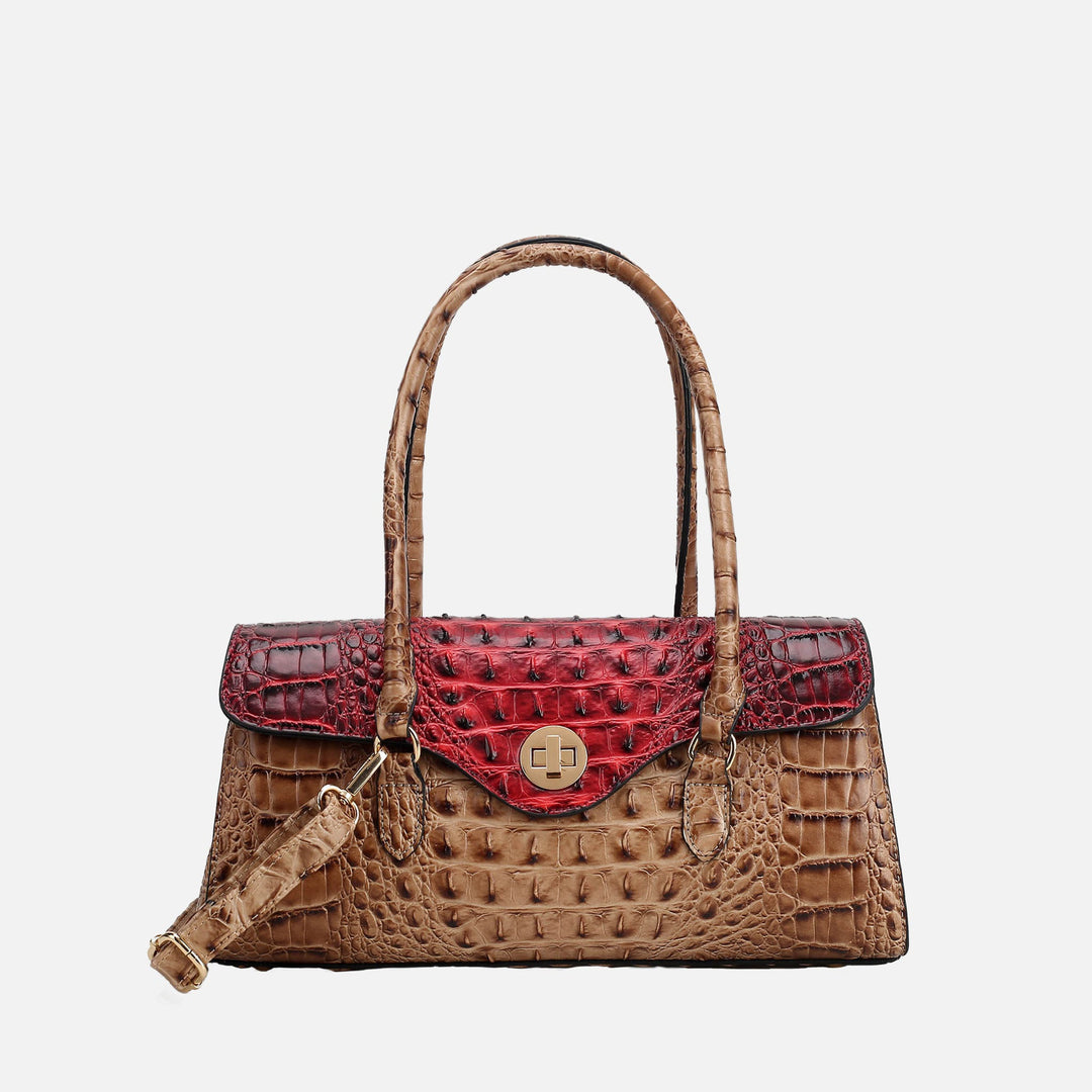 MKF Collection By Mia K Liviana Croc Embossed Shoulder Bag