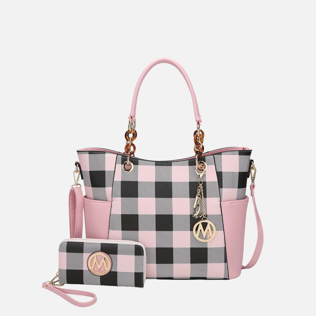Olive MKF Collection By Mia K Bonita Tote Bag And Wallet Set 1