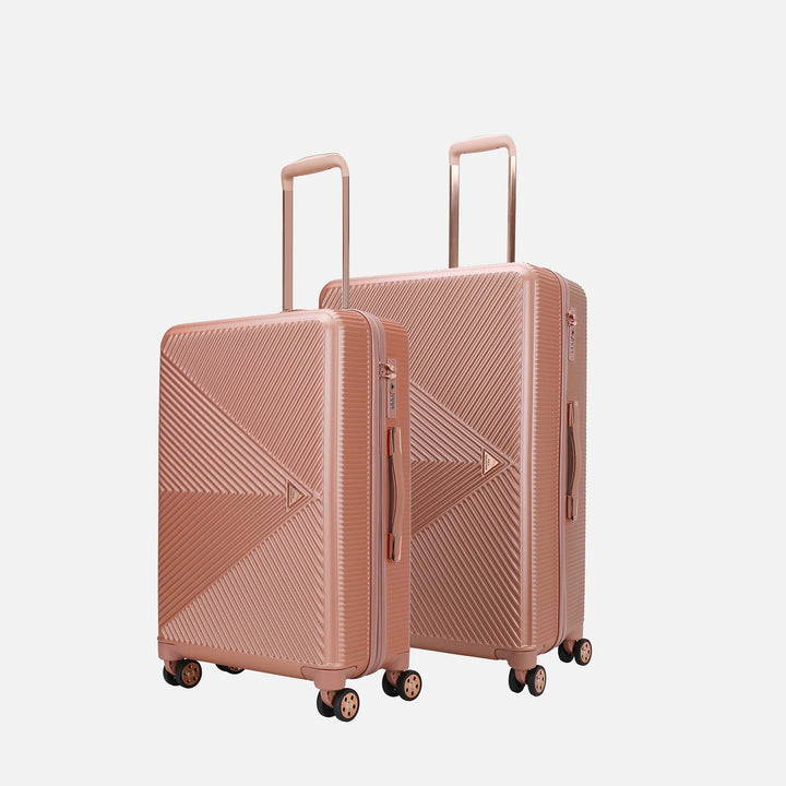 Black MKF Collection By Mia K Felicity Spinner Luggage Set Large And X Large