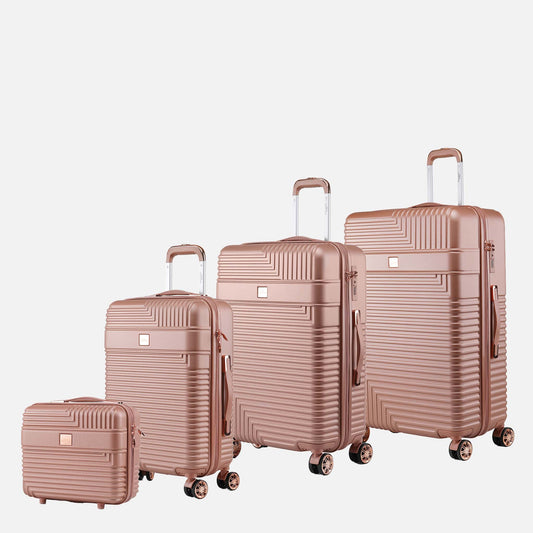 Black MKF Collection By Mia K Mykonos Spinner Luggage Set