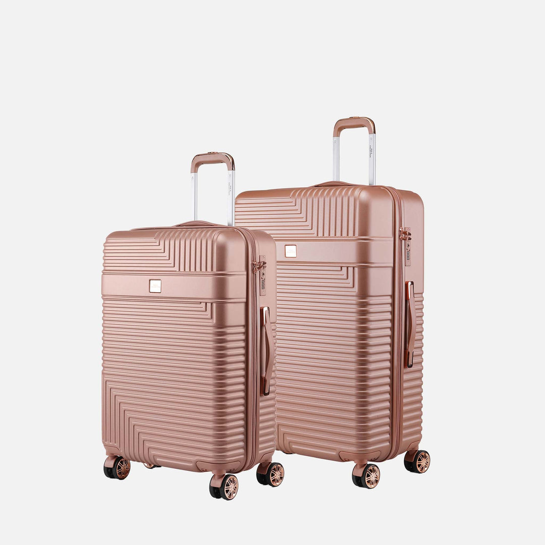 Black MKF Collection By Mia K Mykonos Spinner Luggage Set Large And X Large