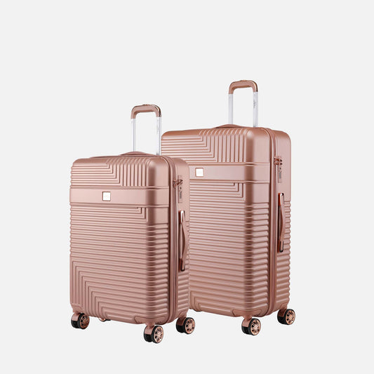 Black MKF Collection By Mia K Mykonos Spinner Luggage Set Large And X Large