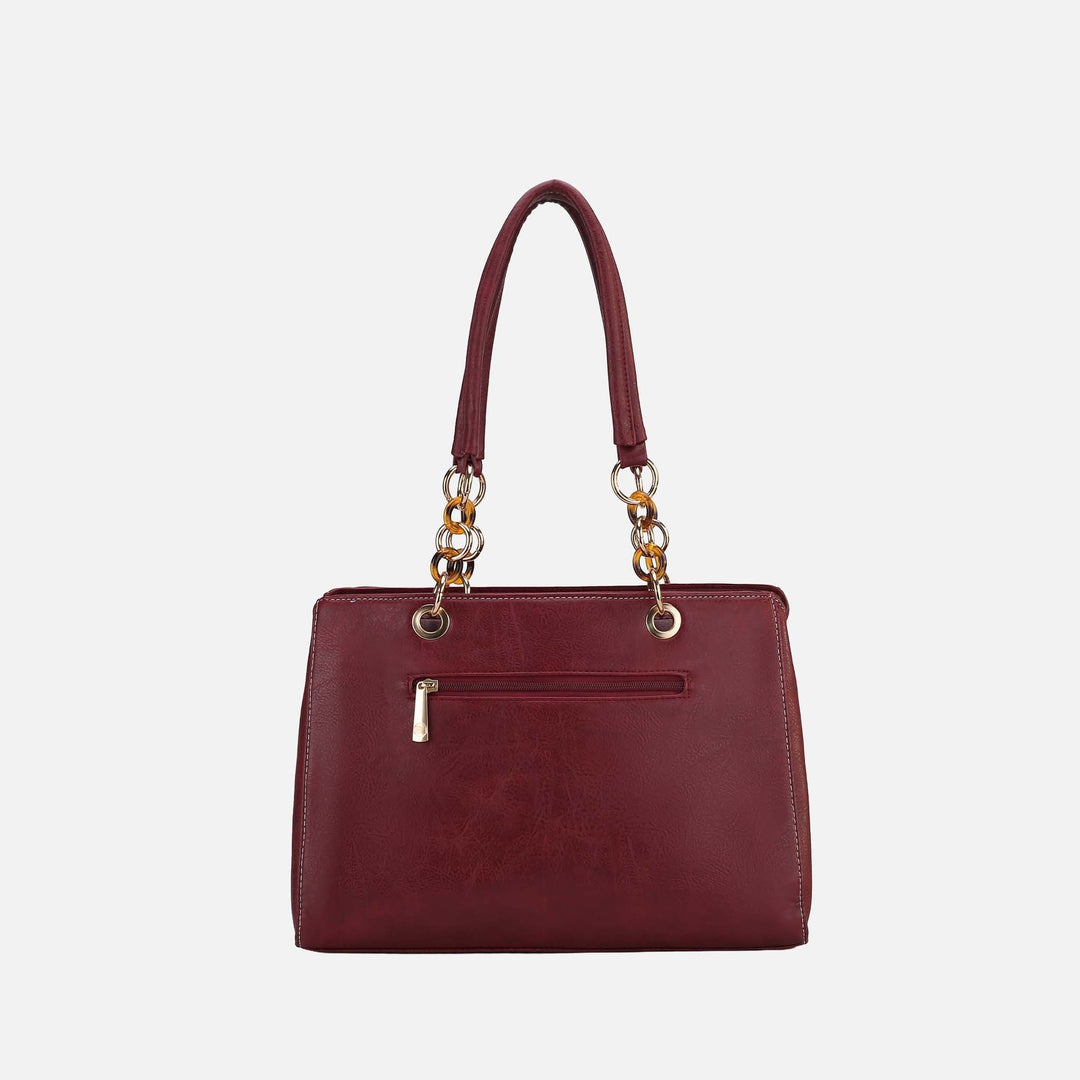 Burgundy MKF Collection By Mia K Nevaeh Shoulder Bag