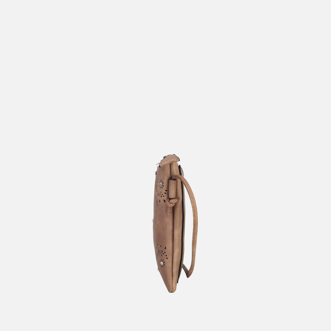 Gray MKF Collection By Mia K Arlett Crossbody Bag