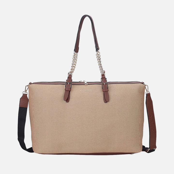 Taupe MKF Collection By Mia K Zephyra Weekender Bag