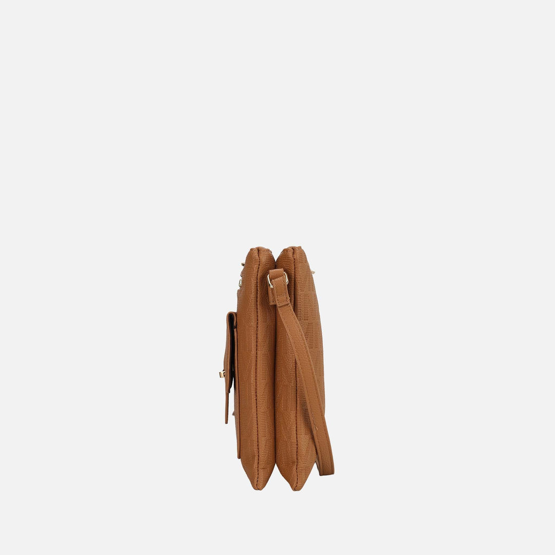 Chocolate MKF Collection By Mia K Janni Signature Crossbody Bag