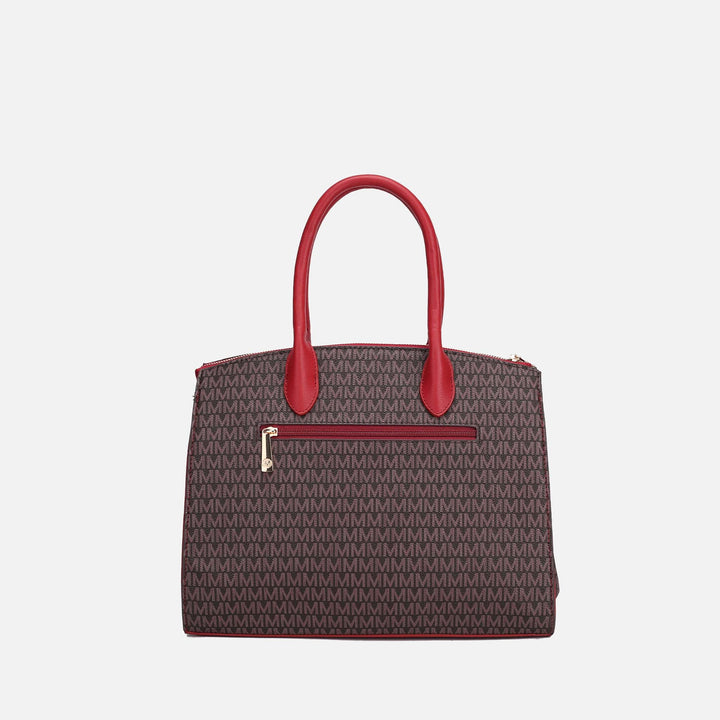 Burgundy MKF Collection By Mia K Reidy Signature Tote Bag