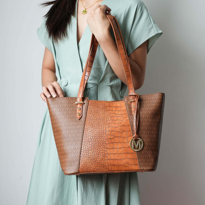 Black MKF Collection By Mia K Lippa M Signature Tote And Set