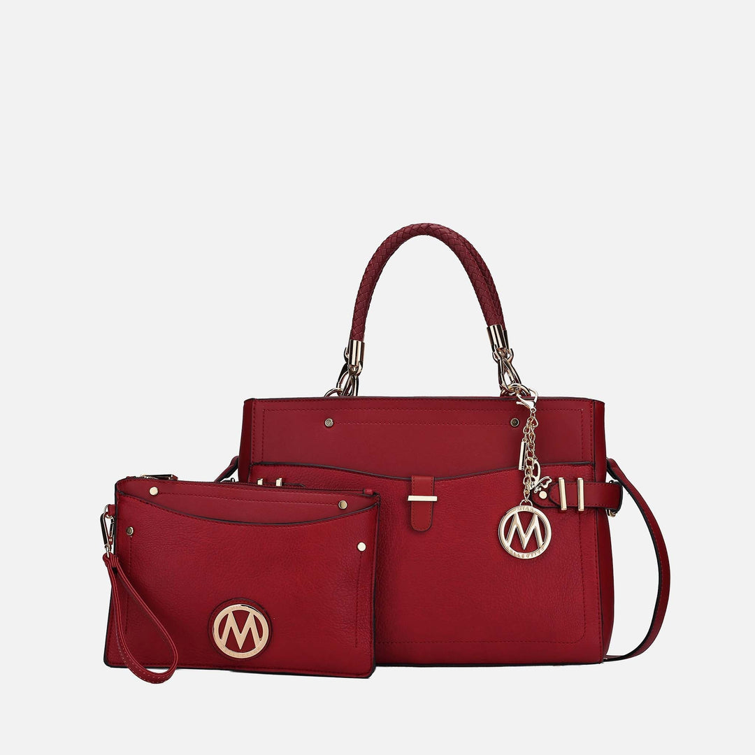 Blush MKF Collection By Mia K Tenna Shoulder Bag And Set