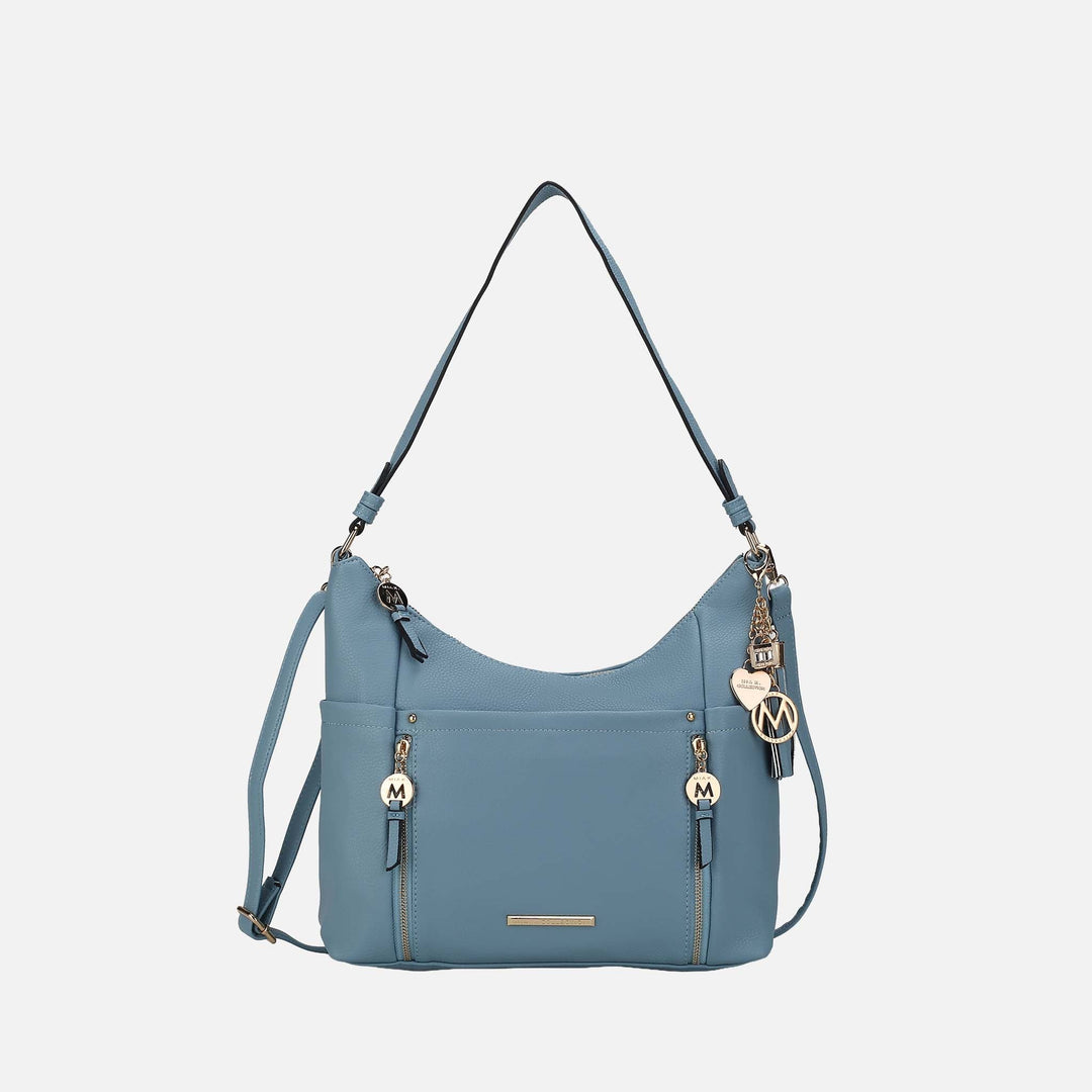 Light Grey MKF Collection By Mia K Ruby Shoulder Bag