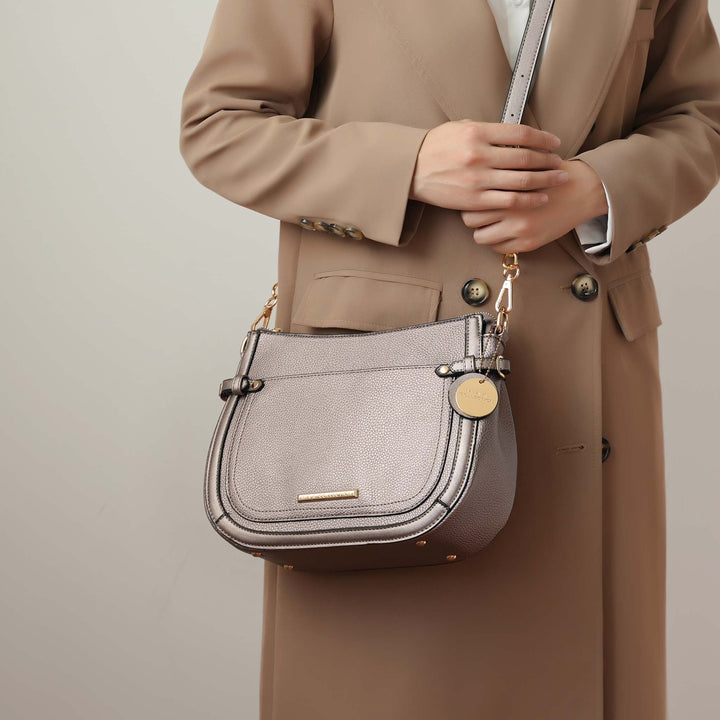 Brown MKF Collection By Mia K Raelynn Shoulder Bag