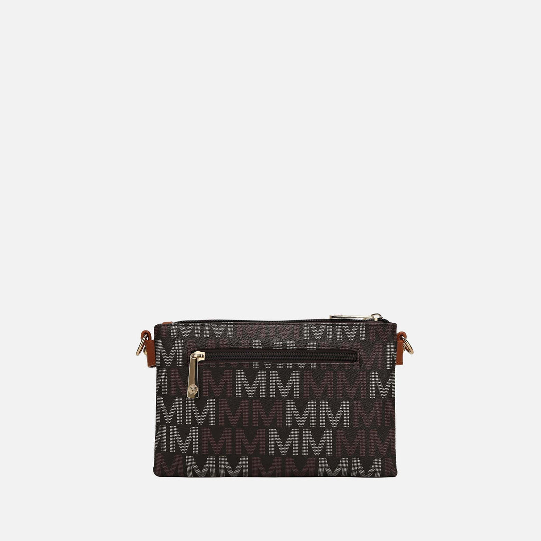 Taupe MKF Collection By Mia K Ishani Signature Crossbody Bag