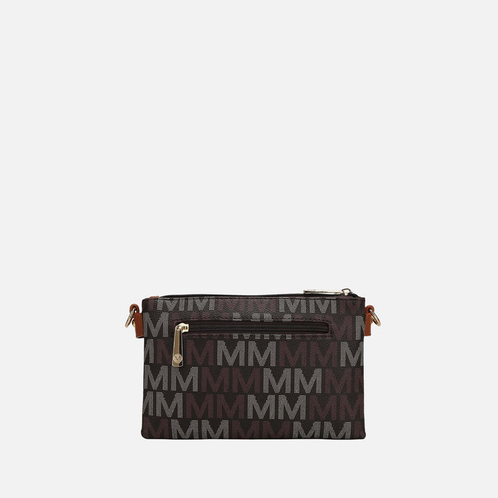 Taupe MKF Collection By Mia K Ishani Signature Crossbody Bag