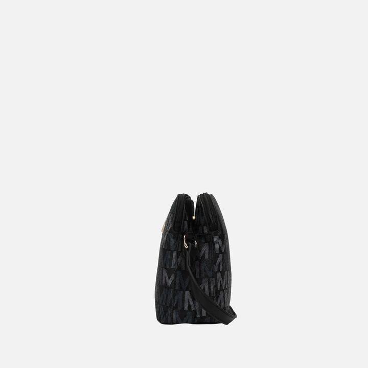 White MKF Collection By Mia K Niecy Signature Crossbody Bag