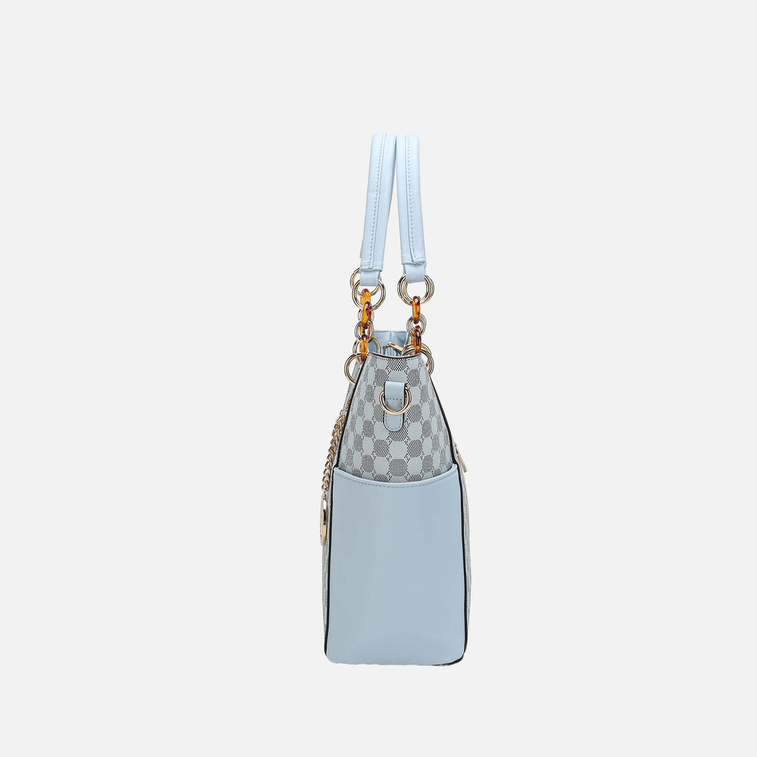 Green MKF Collection By Mia K Merlina Tote Bag And Wallet Set