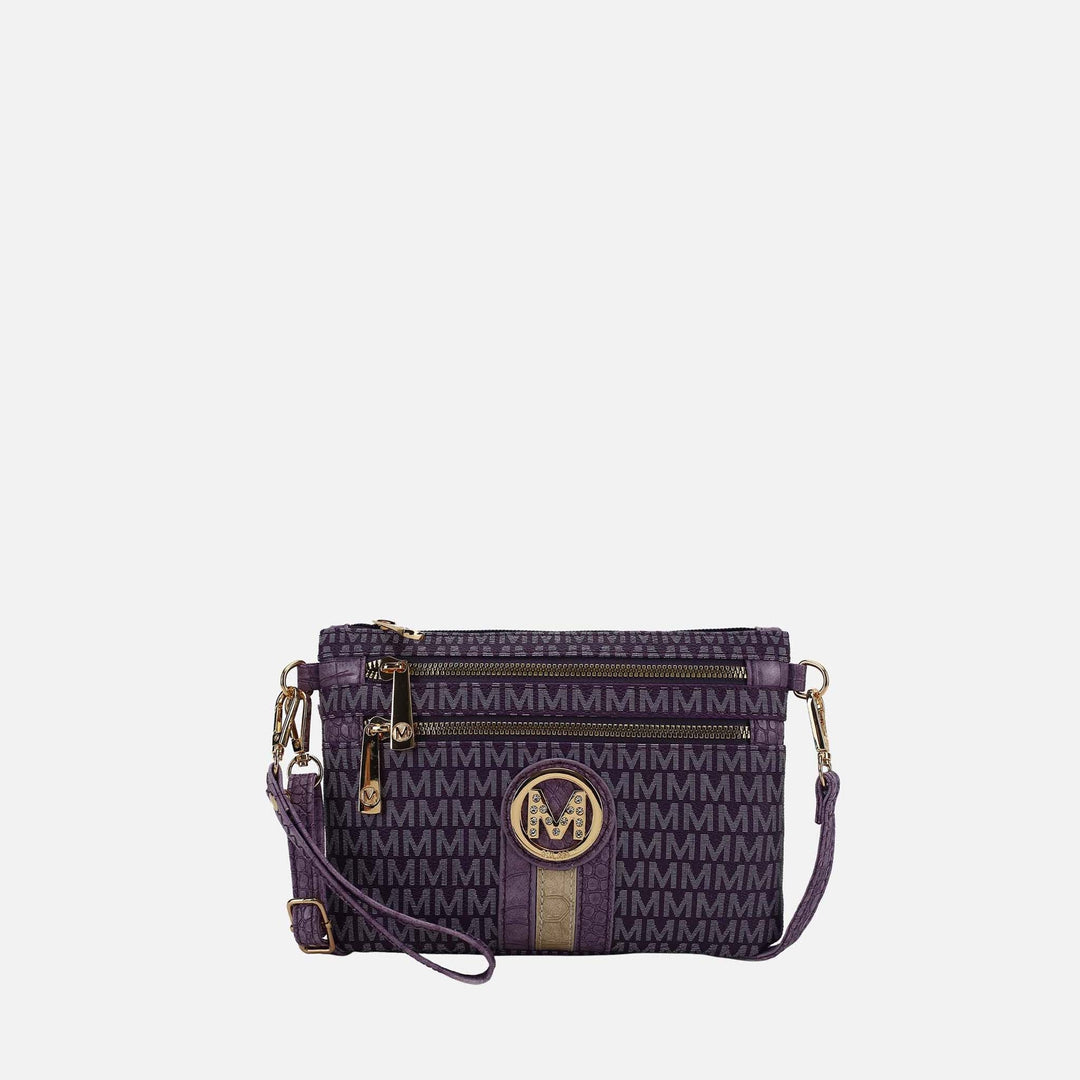 Denim Blue MKF Collection By Mia K Tarren Signature Crossbody Bag