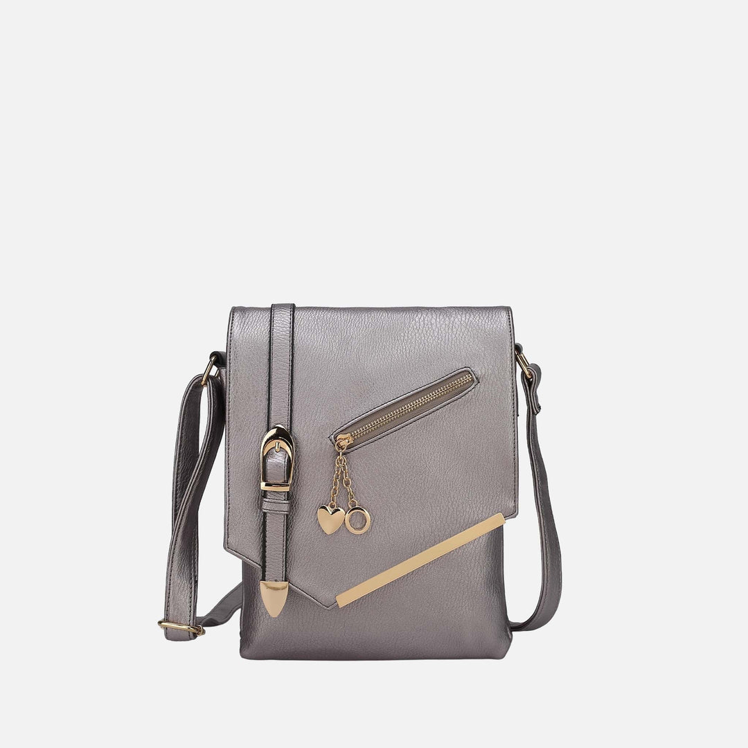 Red MKF Collection By Mia K Jasmine Crossbody Bag