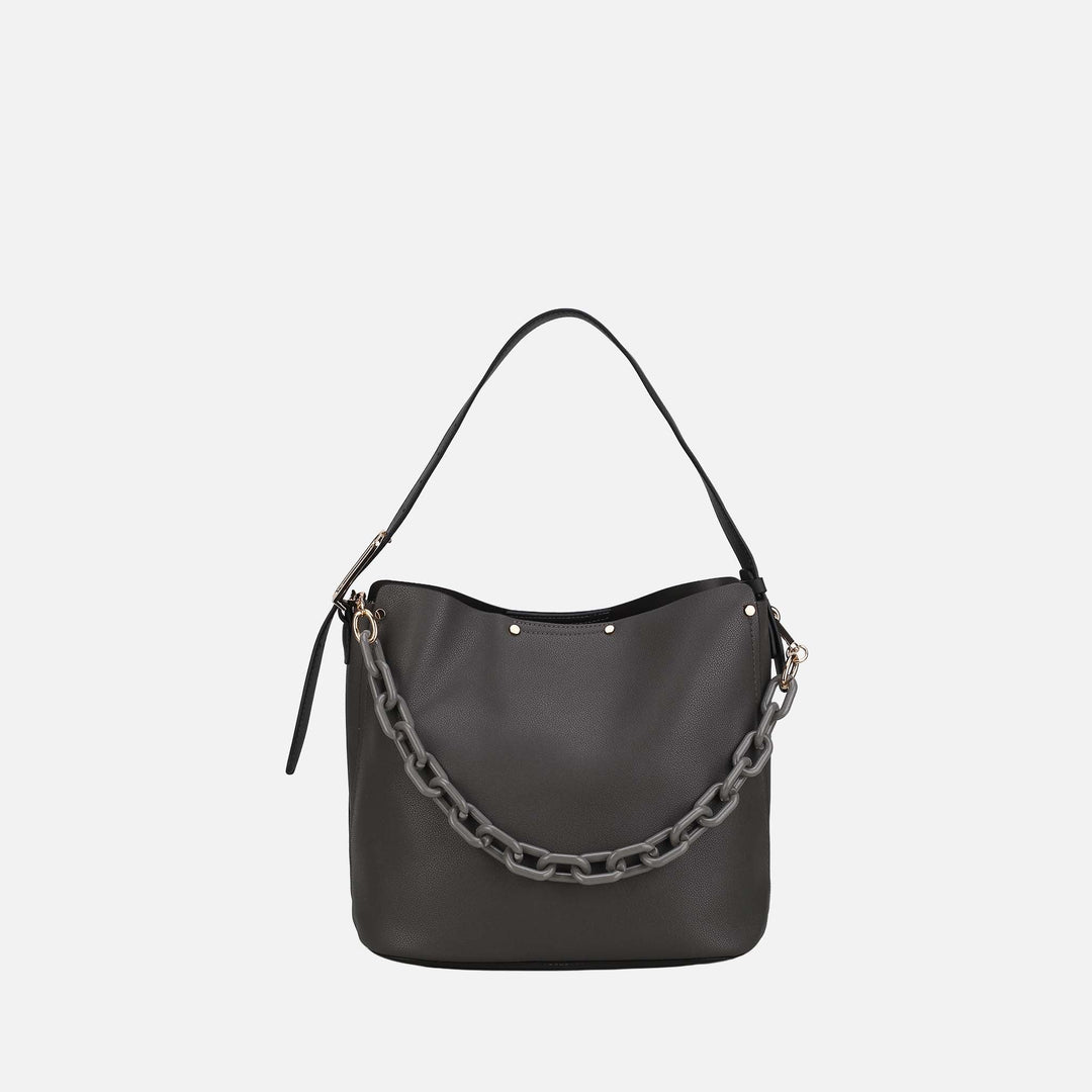 Taupe MKF Collection By Mia K Chelsea Hobo Bag