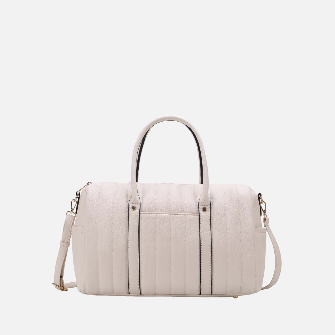Beige MKF Collection By Mia K Luana Weekender Bag