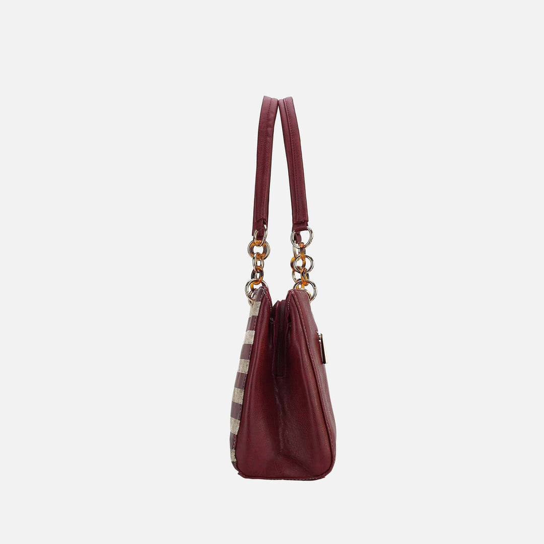 Chocolate MKF Collection By Mia K Nevaeh Shoulder Bag