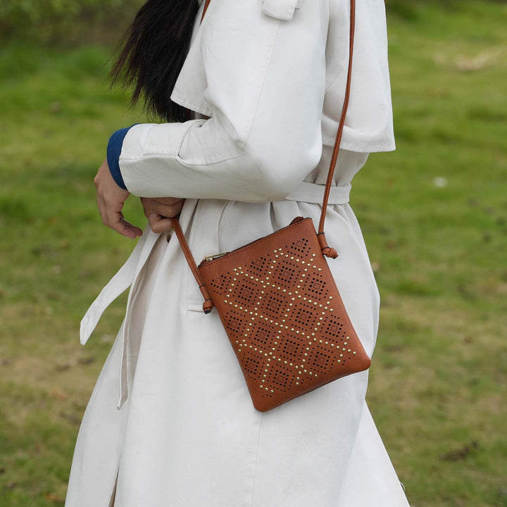 Black MKF Collection By Mia K Leysha Crossbody Bag