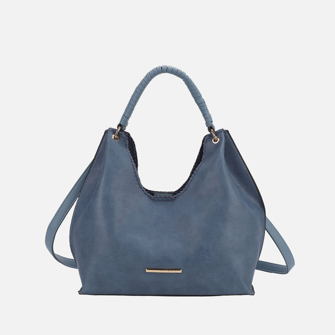 Denim Blue MKF Collection By Mia K Gara Shoulder Bag