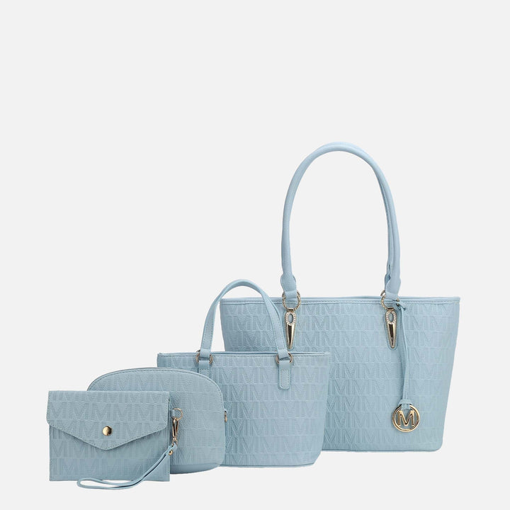 Chocolate MKF Collection By Mia K Edelyn Signature Tote Bag And Set