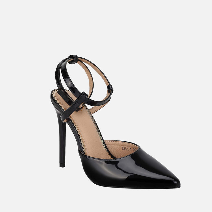 Black MKF Collection By Mia K Brianna Heel Pump
