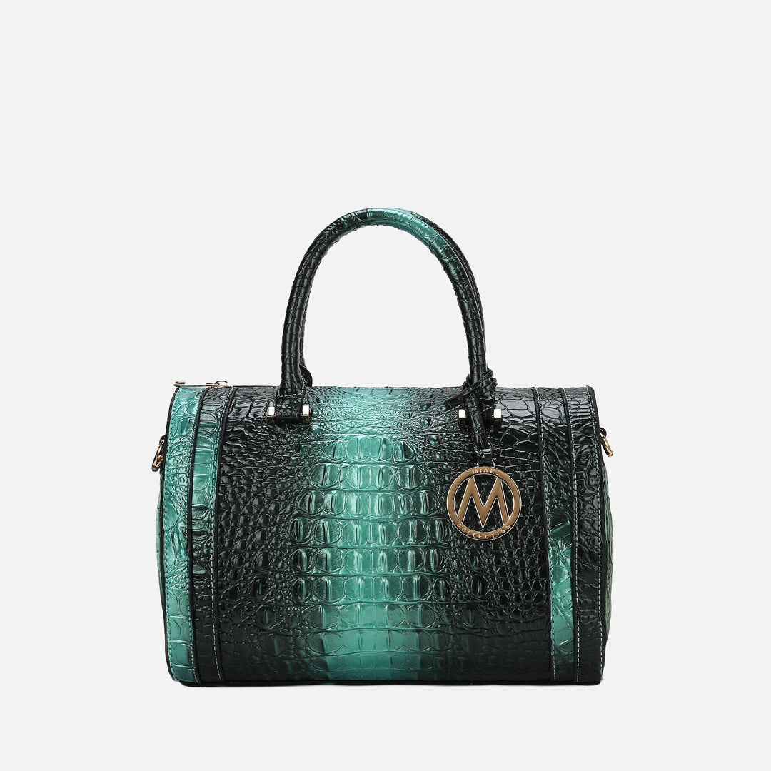 MKF Collection By Mia K Usal Croc Satchel Bag