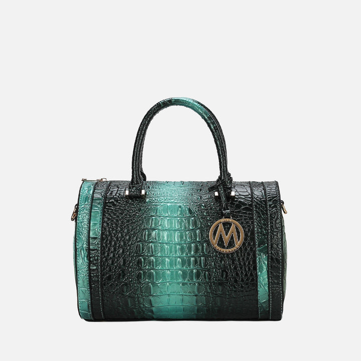 MKF Collection By Mia K Usal Croc Satchel Bag
