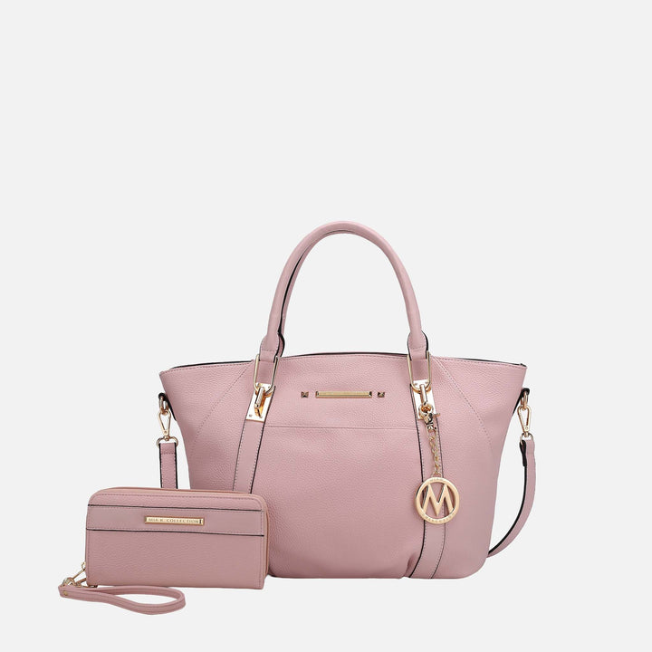 Blush MKF Collection By Mia K Darielle Shoulder Bag And Set
